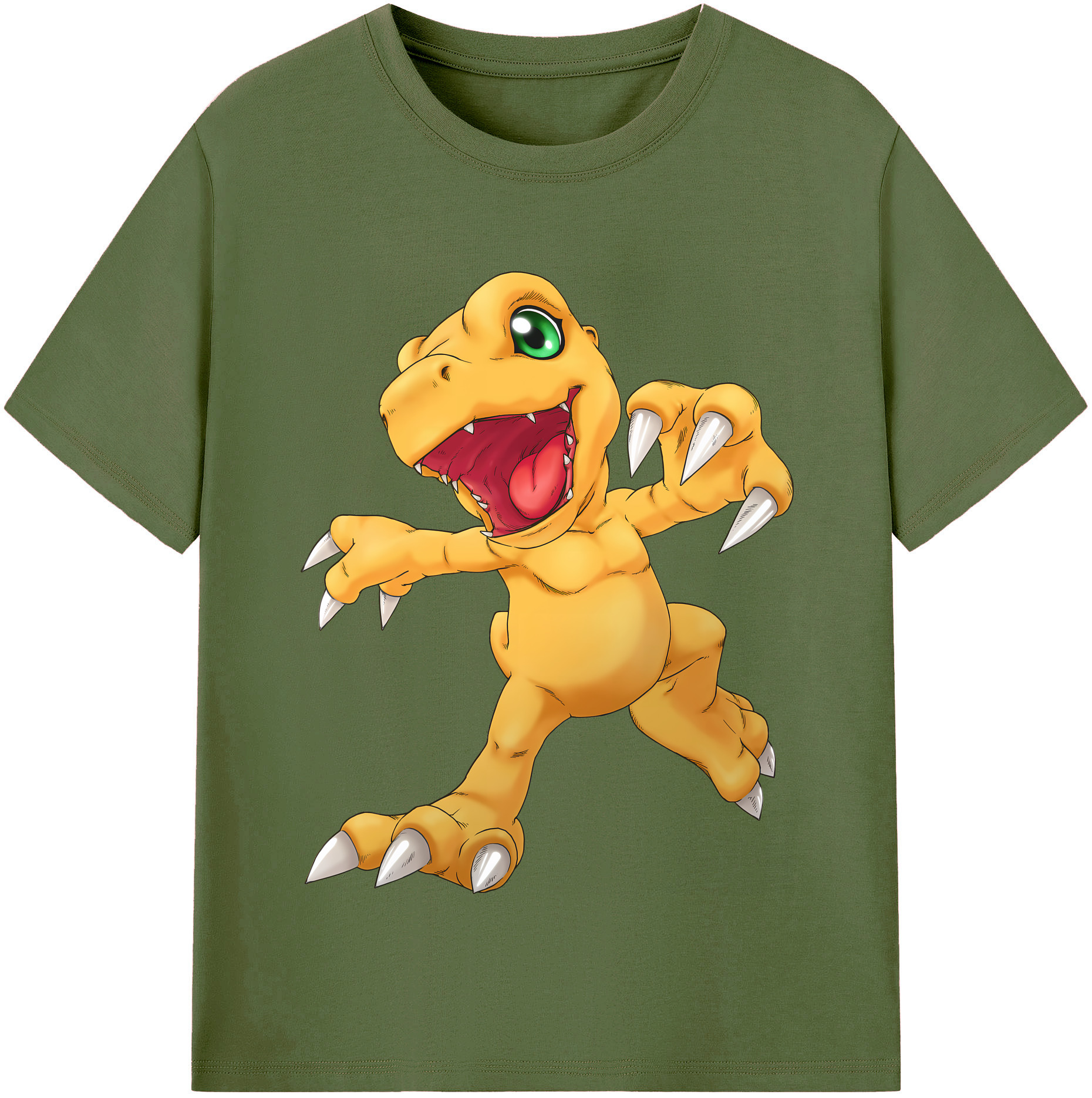 （画像用） Digimon デジタルモンスター/デジモン 綿100％半袖Tシャツ（フロントプリント）